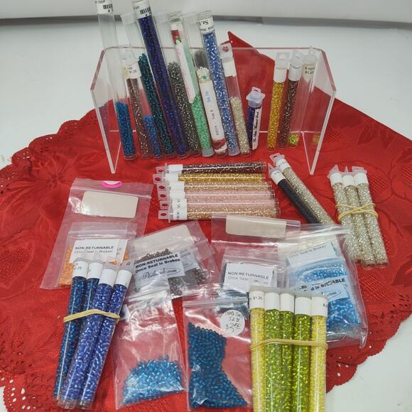 Miyuki Other - 34X Huge Lot Seed Beads Lots Of Great Colors 8/0 New And Open